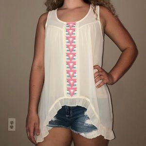 Sleeveless blouse